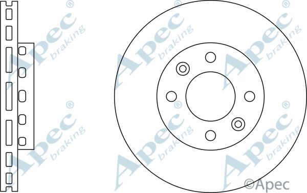 APEC BRAKING Bremžu diski DSK2268